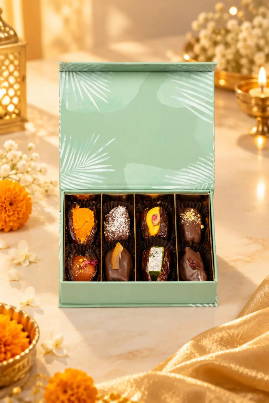 Small Diwali Mithai Date Box