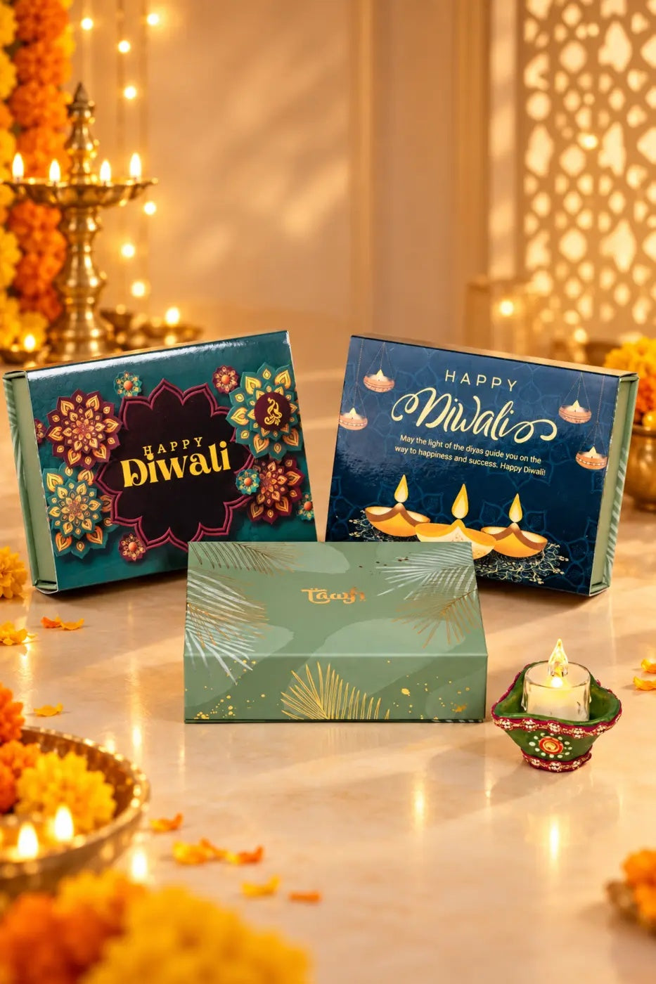 Small Diwali Mithai Date Box