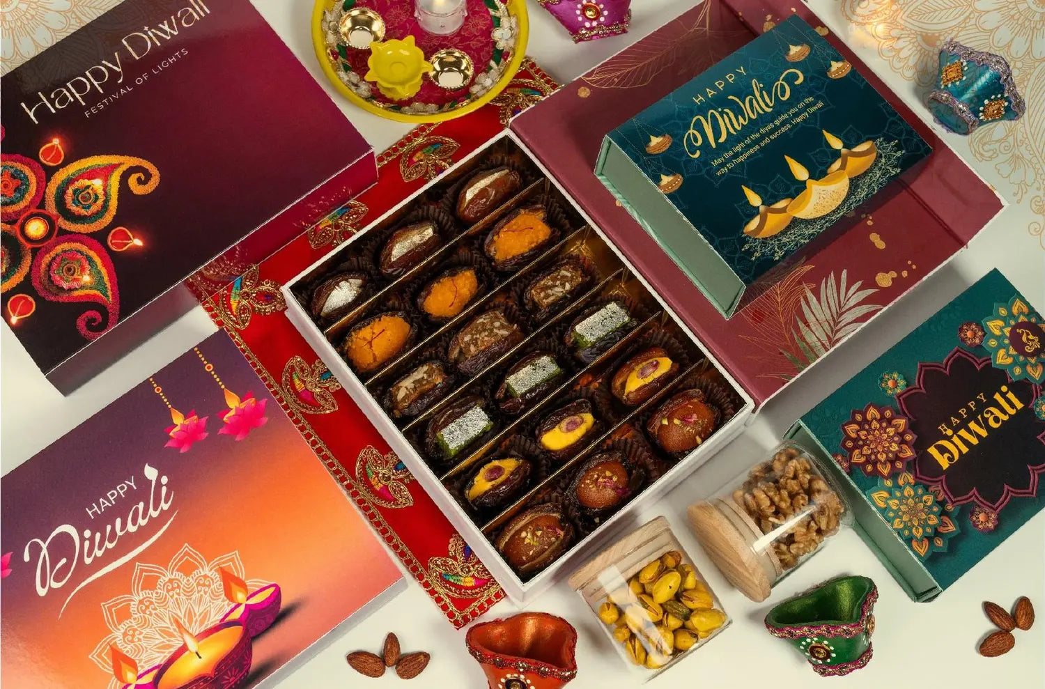 Personalised Tawfi corporate gift boxes for Diwali